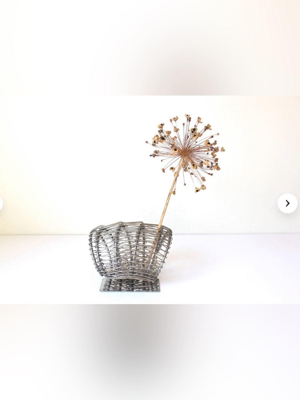 Vintage Wire Flower Frog For Ikebana Arrangements, Hairpin Flower Holder, Unique